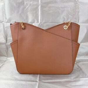 Michael Kors 35F1GTVT3L Jet Set Travel Large Chain Shoulder Tote Bag Leather